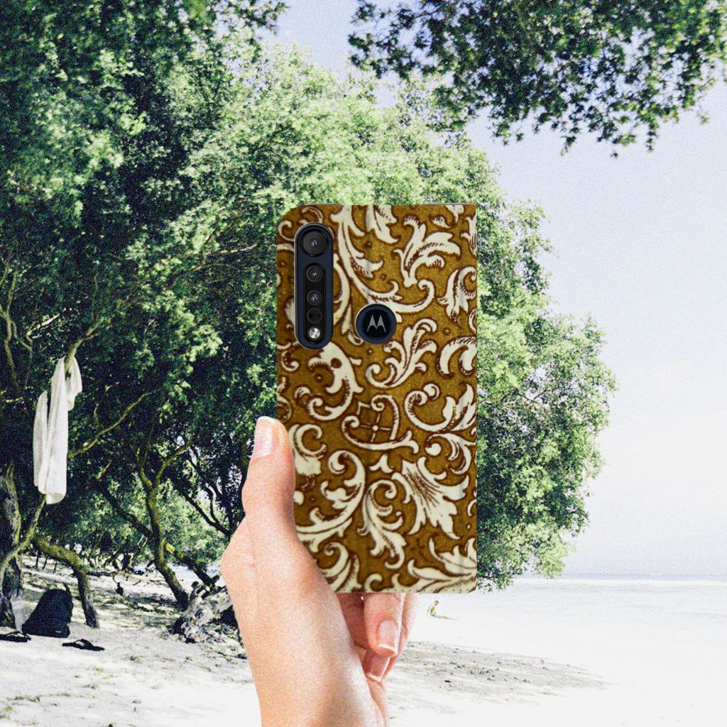 Telefoon Hoesje Motorola G8 Plus Barok Goud - B2C Telecom