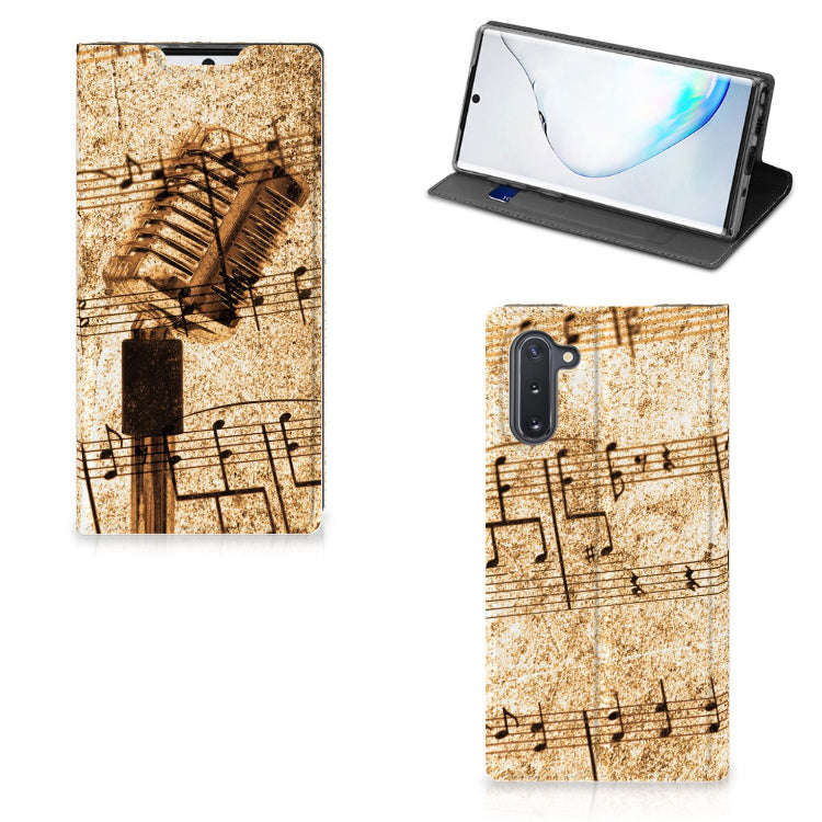 Samsung Galaxy Note 10 Stand Case Bladmuziek