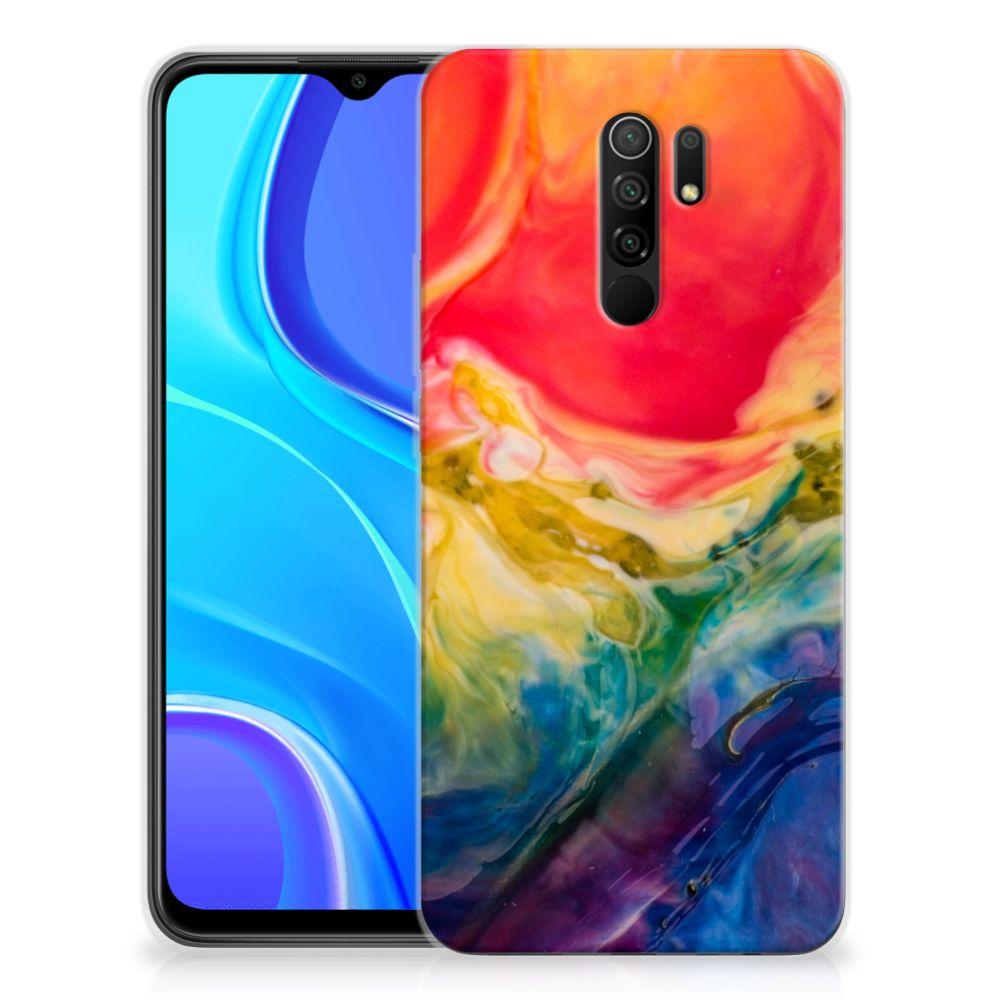 Hoesje maken Xiaomi Redmi 9 Watercolor Dark