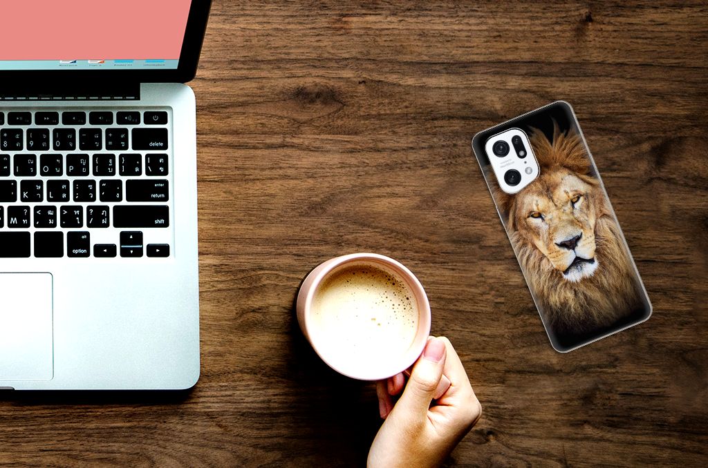 OPPO Find X5 Pro TPU Hoesje Leeuw B2C Telecom