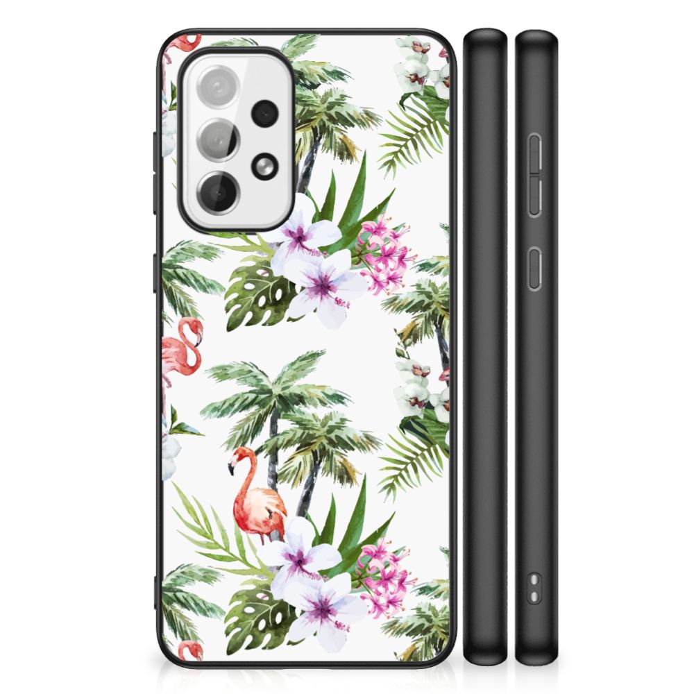 Samsung Galaxy A73 Dierenprint Telefoonhoesje Flamingo Palms B2C Telecom