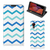 Samsung Galaxy Xcover 5 Hoesje met Magneet Zigzag Blauw - B2C Telecom