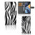 Motorola Moto G22 Telefoonhoesje met Pasjes Zebra