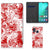 Mobiel BookCase Samsung Galaxy A40 Angel Skull Rood