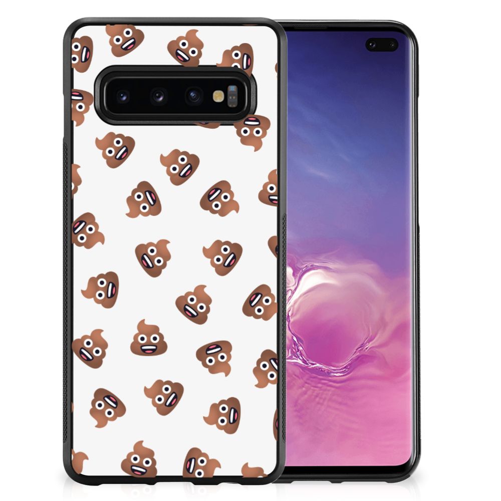 Bumper Case voor Samsung Galaxy S10+ Poep Emojis