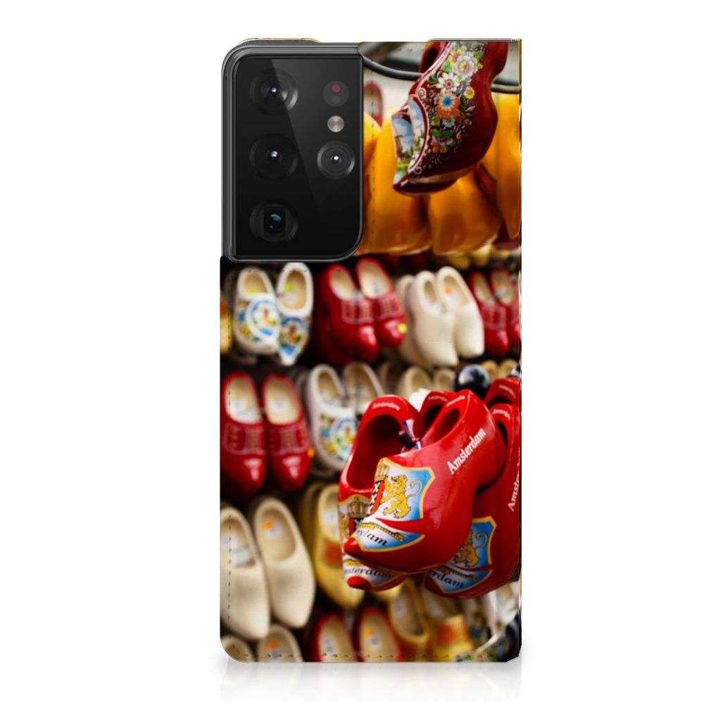 Samsung Galaxy S21 Ultra Book Cover Klompen - B2C Telecom
