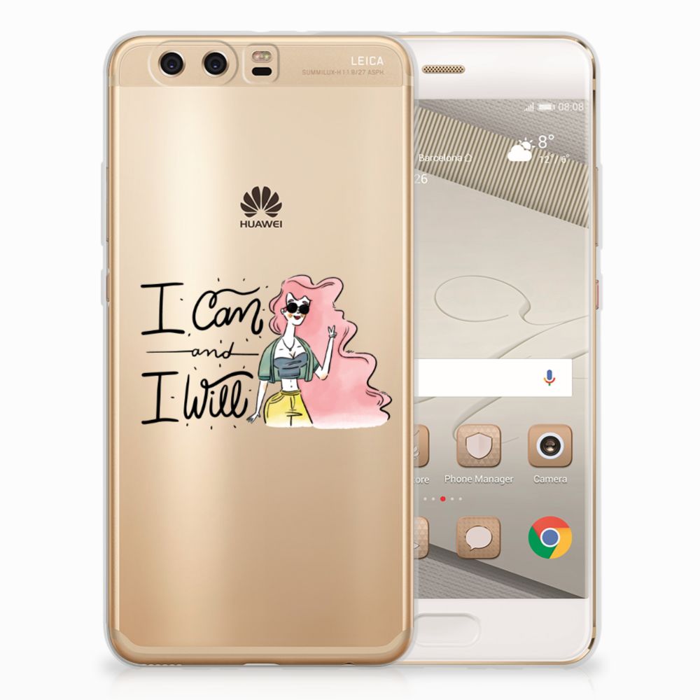 Huawei P10 Plus Telefoonhoesje met Naam i Can