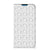 iPhone 14 Pro Max Hoesje met Magneet Stripes Dots met uniek zwart-wit patroon voor een opvallende uitstraling.
