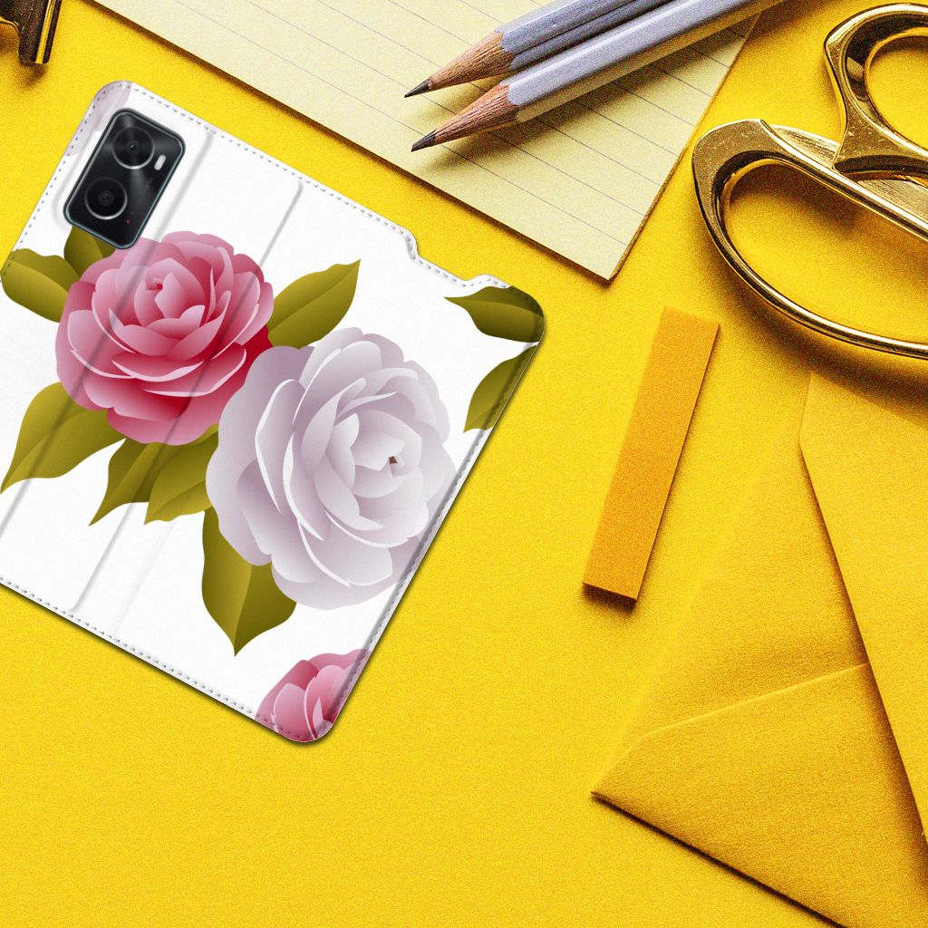 OPPO A96 | A76 Smart Cover Roses - B2C Telecom