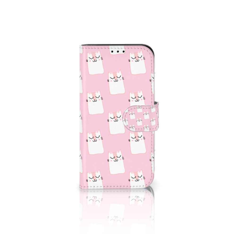iPhone 13 Mini Telefoonhoesje met Pasjes Sleeping Cats
