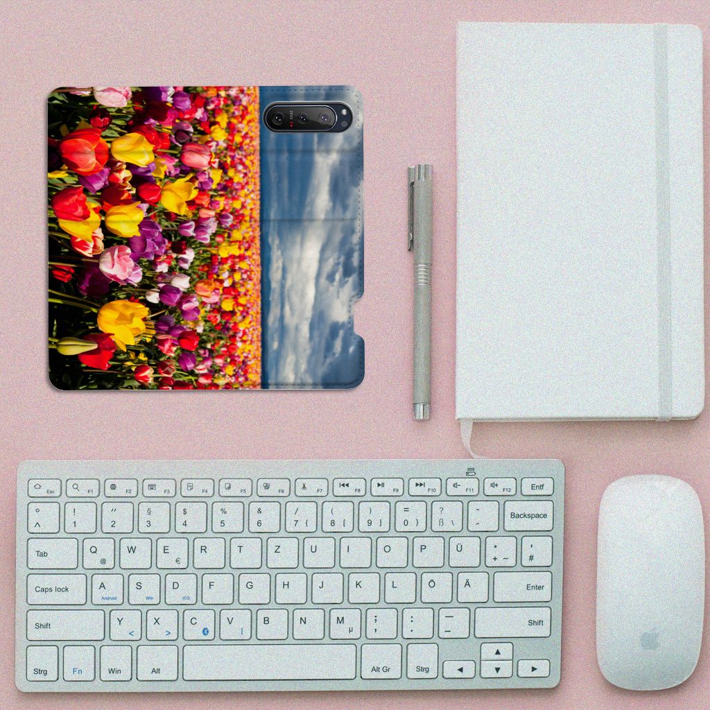 Sony Xperia 5 II Smart Cover Tulpen - B2C Telecom