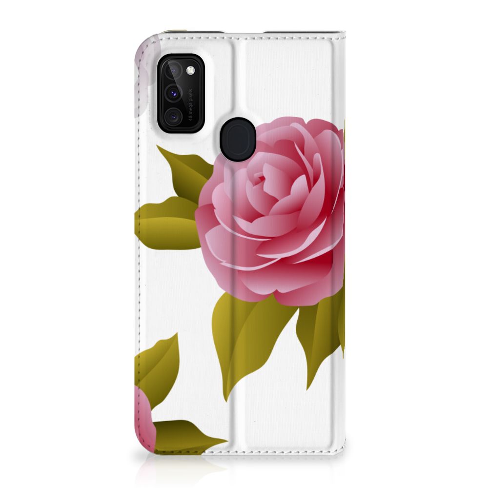 Samsung Galaxy M30s | M21 Smart Cover Roses - B2C Telecom