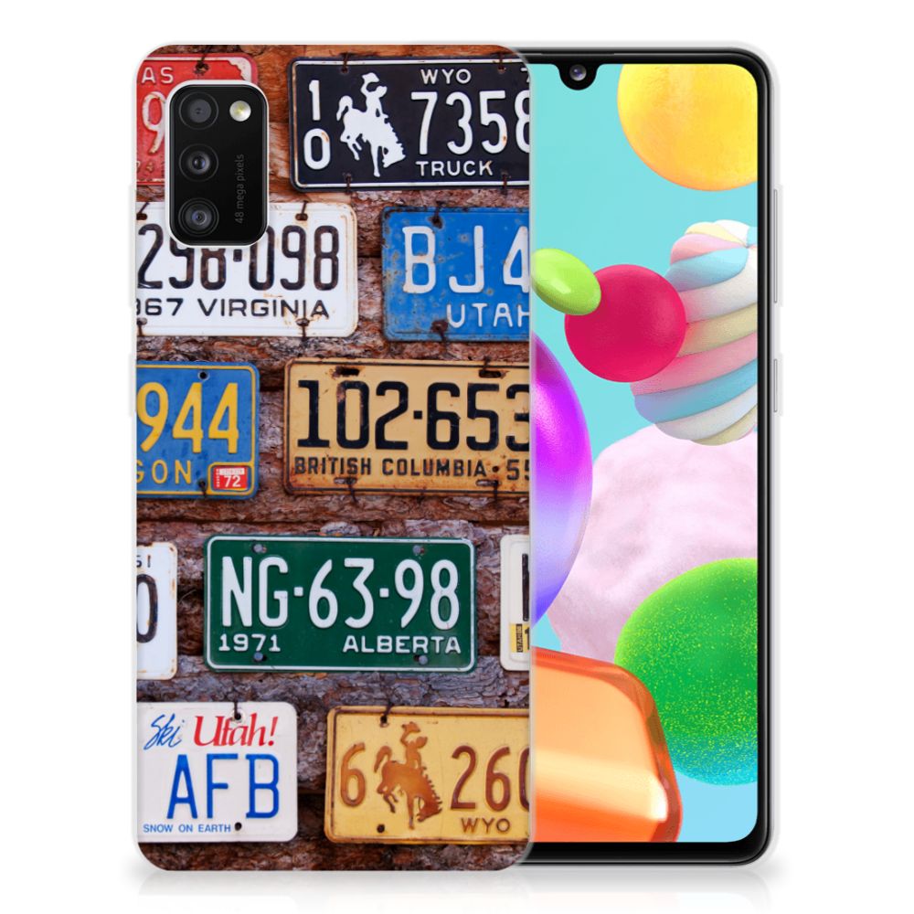 Samsung Galaxy A41 Siliconen Hoesje met foto Kentekenplaten B2C Telecom