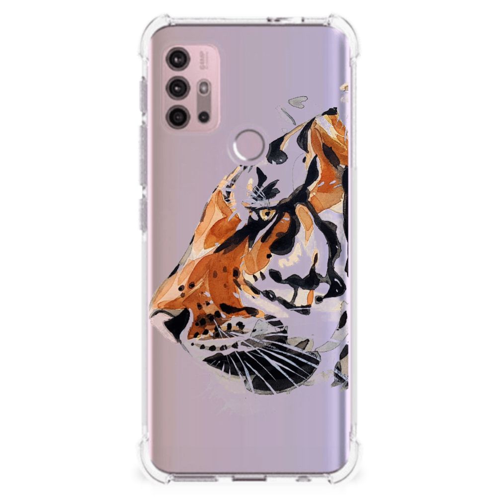 Back Cover Motorola Moto G30 | G20 | G10 Watercolor Tiger