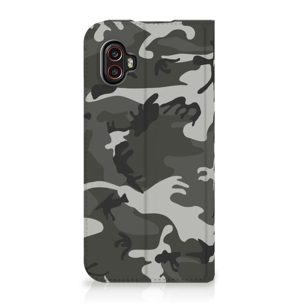 Samsung Galaxy Xcover 6 Pro Hoesje met Magneet Army Light - B2C Telecom