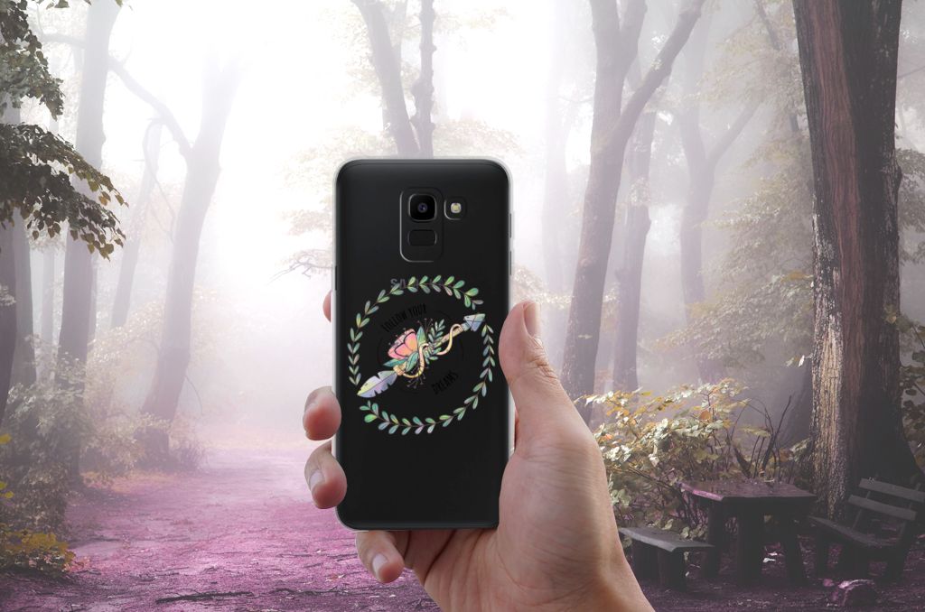 Samsung Galaxy J6 2018 Telefoonhoesje met Naam Boho Dreams