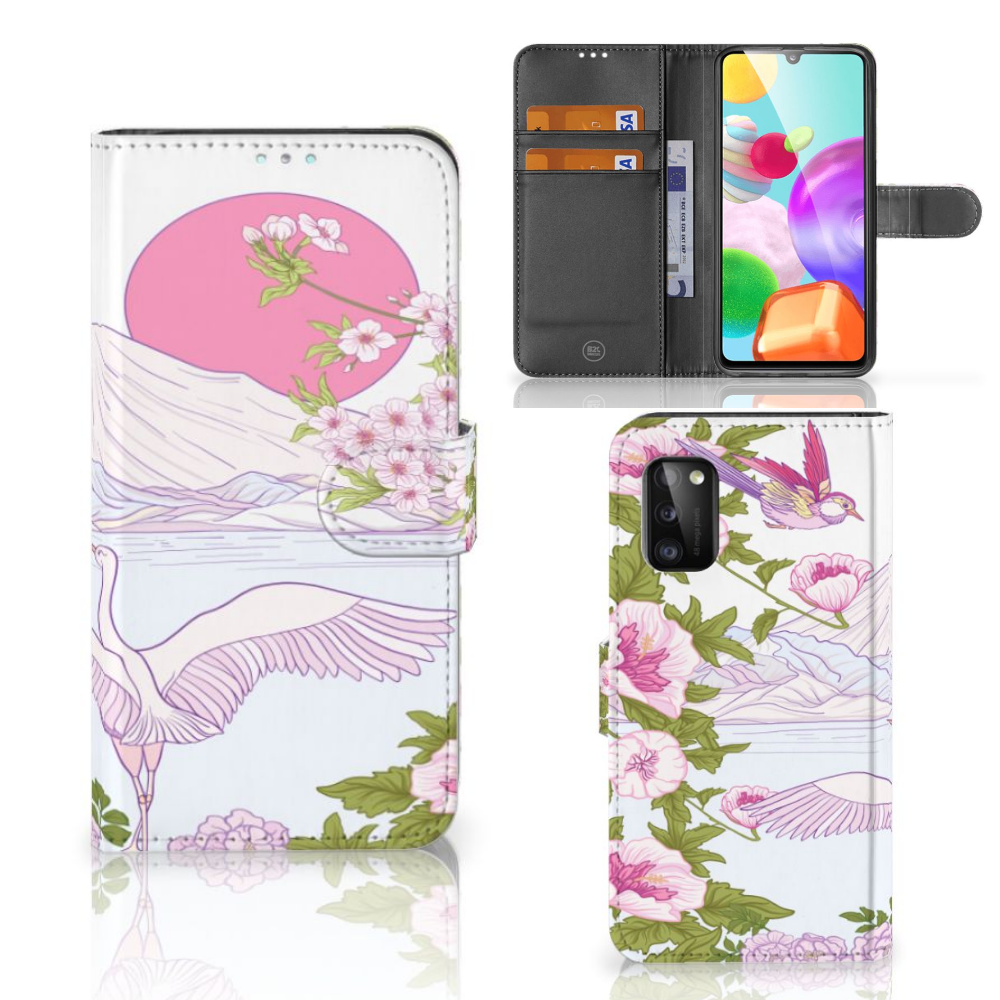 Samsung Galaxy A41 Telefoonhoesje met Pasjes Bird Standing