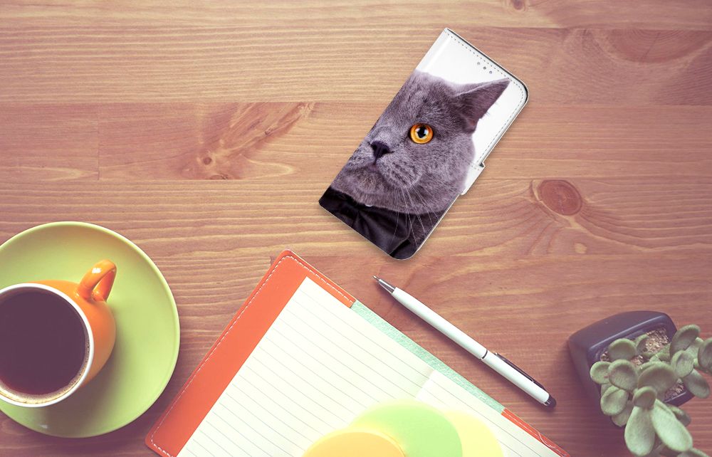 Samsung Galaxy A31 Telefoonhoesje met Pasjes Kat