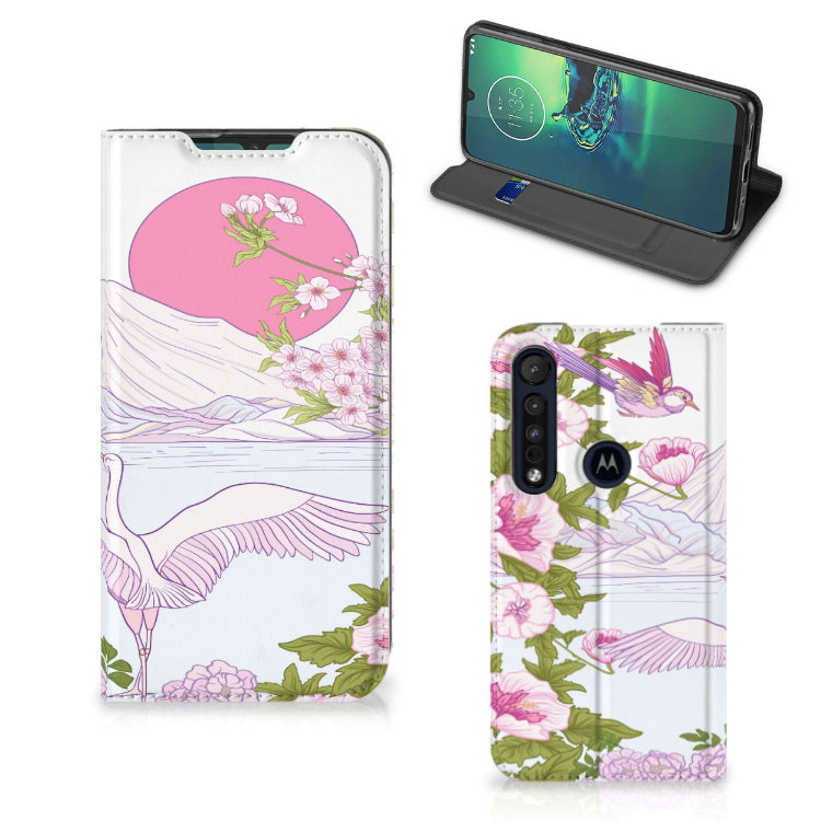 Motorola G8 Plus Hoesje maken Bird Standing