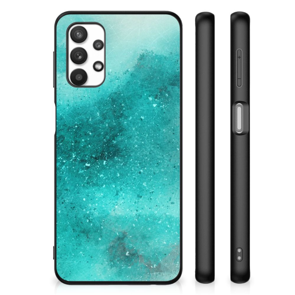 Kleurrijke Telefoonhoesje Samsung Galaxy A32 5G Painting Blue B2C Telecom
