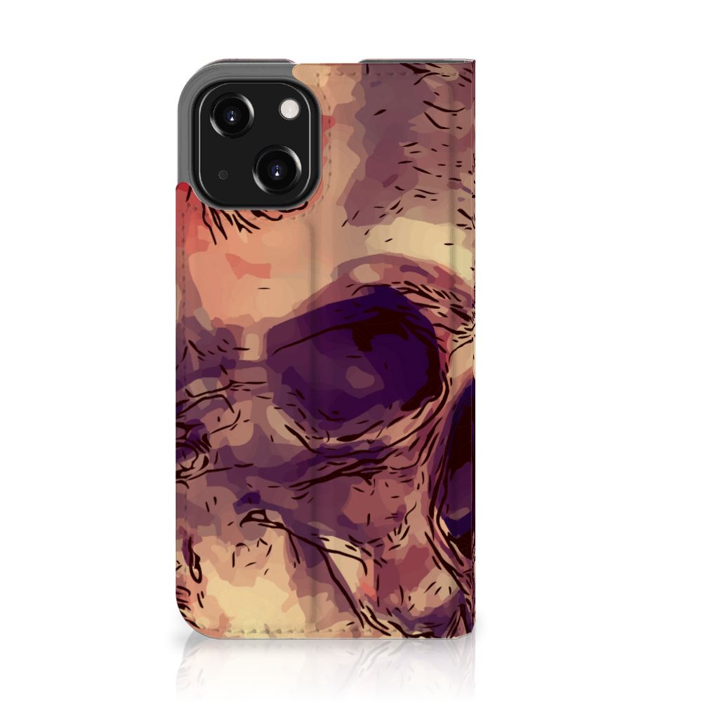 Mobiel BookCase iPhone 13 Mini Skullhead - B2C Telecom