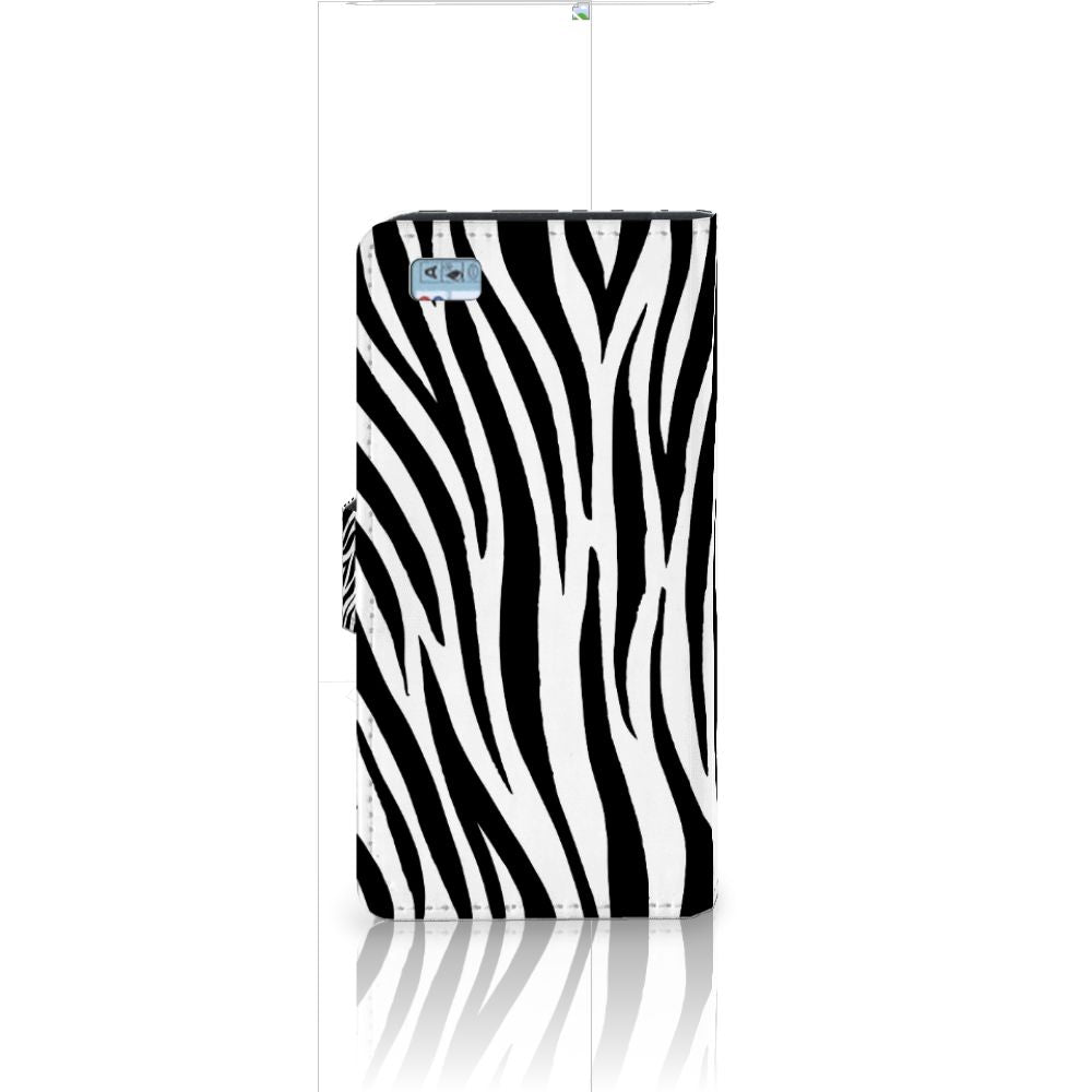 Huawei Ascend P8 Lite Telefoonhoesje met Pasjes Zebra