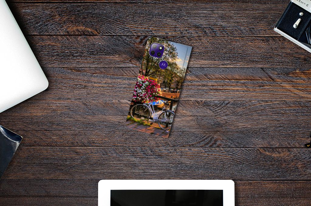 Motorola Moto G9 Power Book Cover Amsterdamse Grachten - B2C Telecom