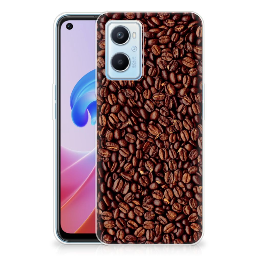 OPPO A96 | OPPO A76 Siliconen Case Koffiebonen