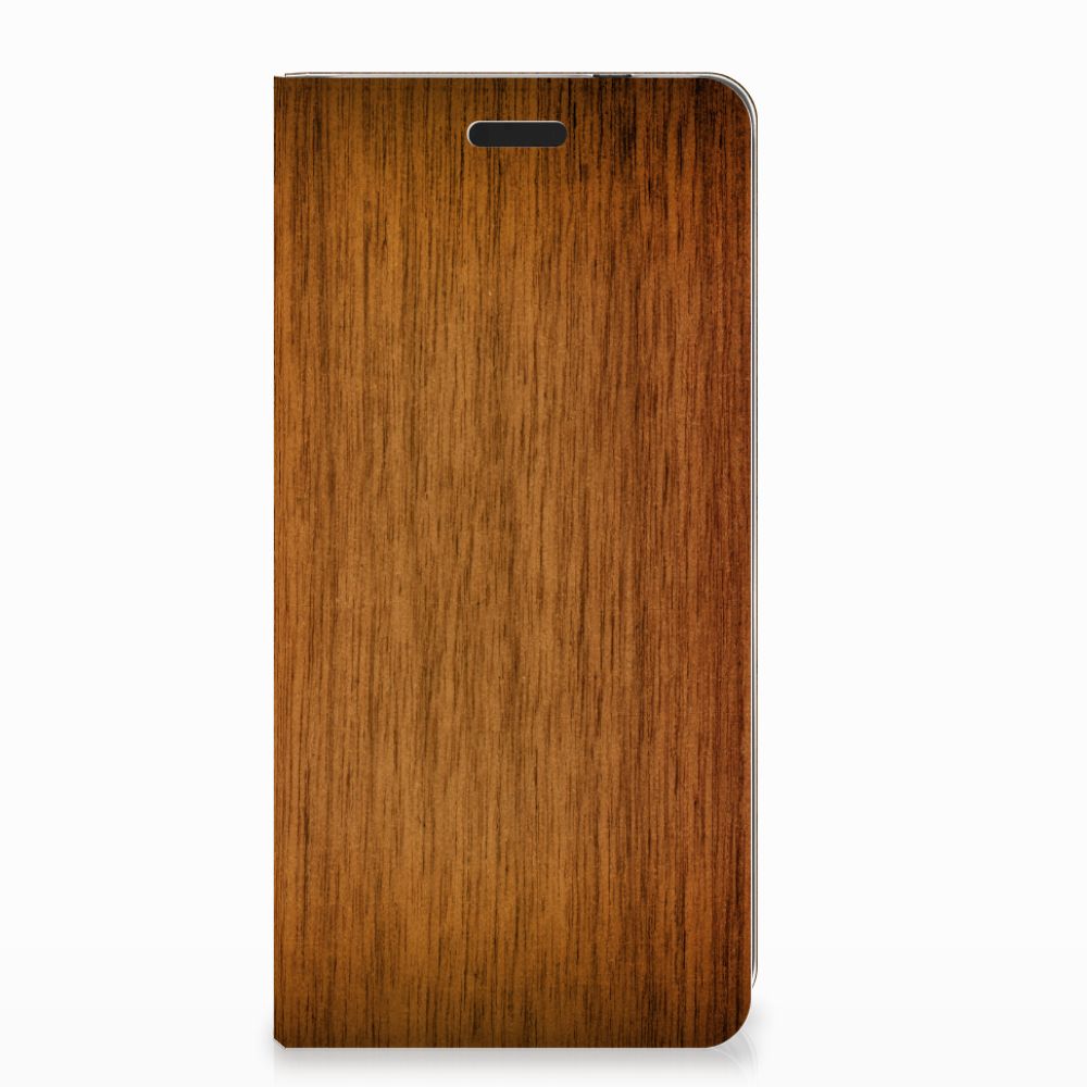 Nokia 3.1 (2018) Book Wallet Case Donker Hout