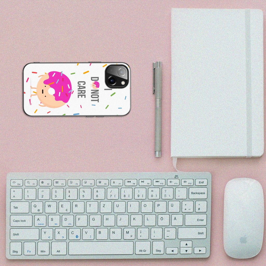 Apple iPhone 13 Back Cover Hoesje Donut Roze B2C Telecom