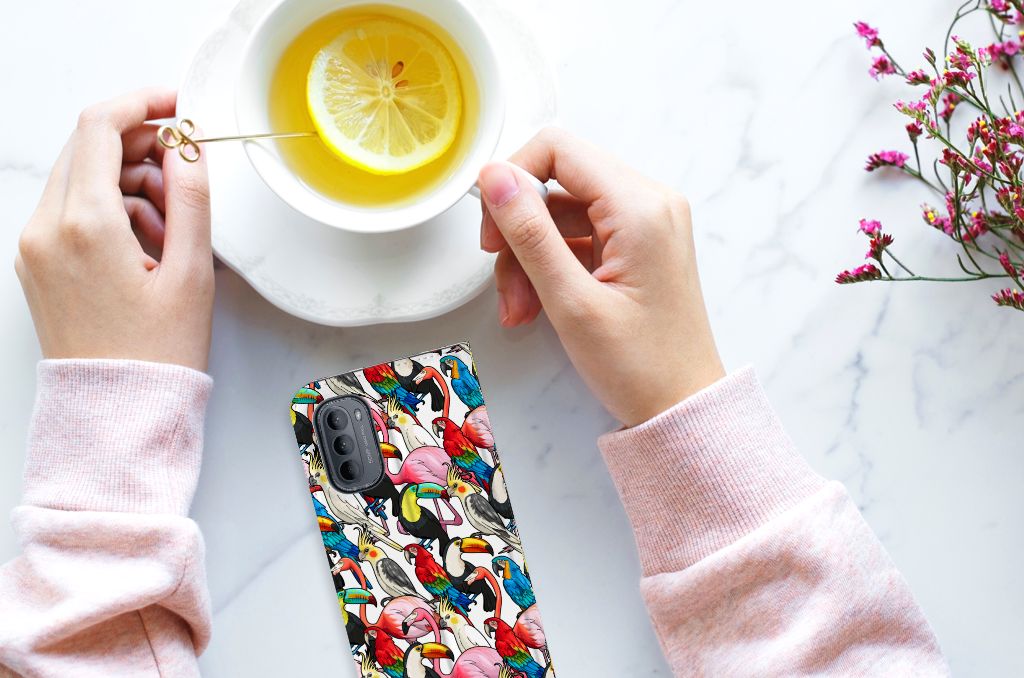 Motorola Moto G31 | G41 Hoesje maken Birds - B2C Telecom