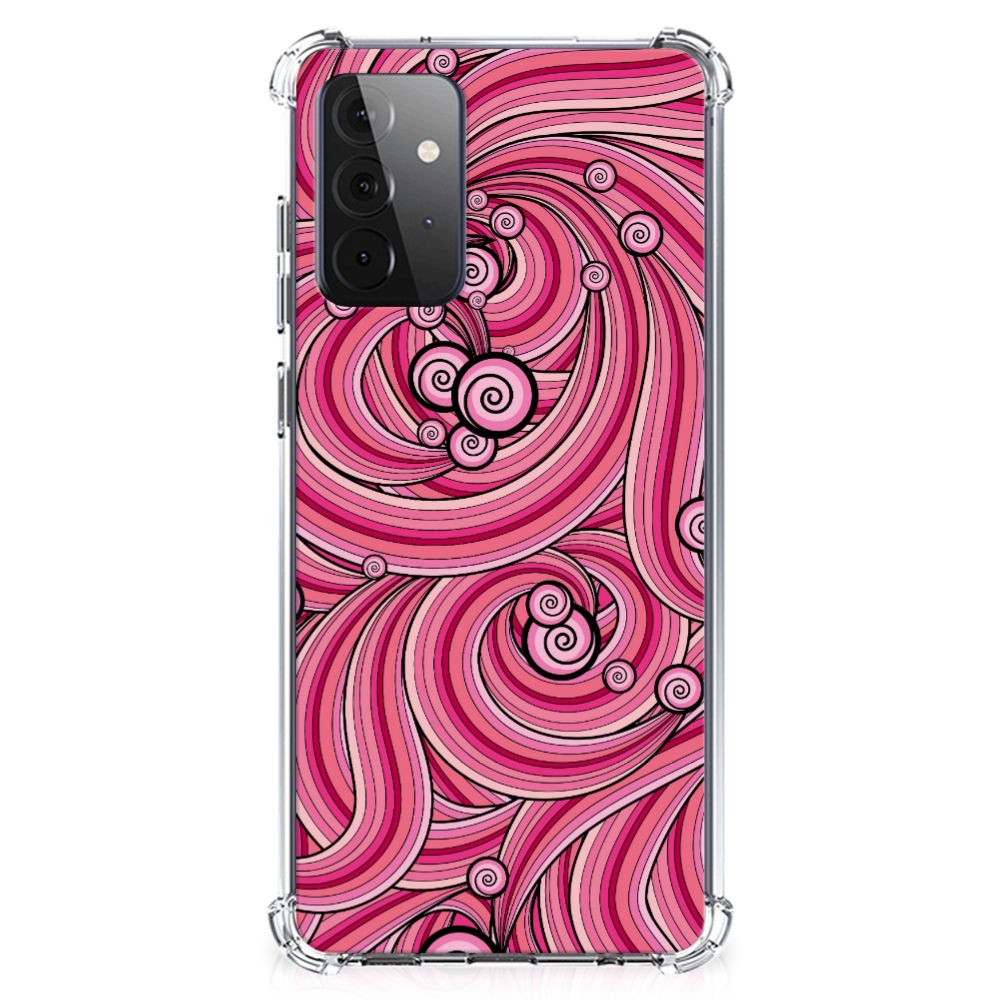 Samsung Galaxy A72 4G/5G Back Cover Swirl Pink