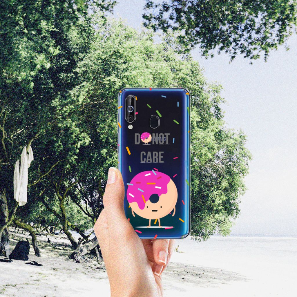 Samsung Galaxy A60 Siliconen Case Donut Roze