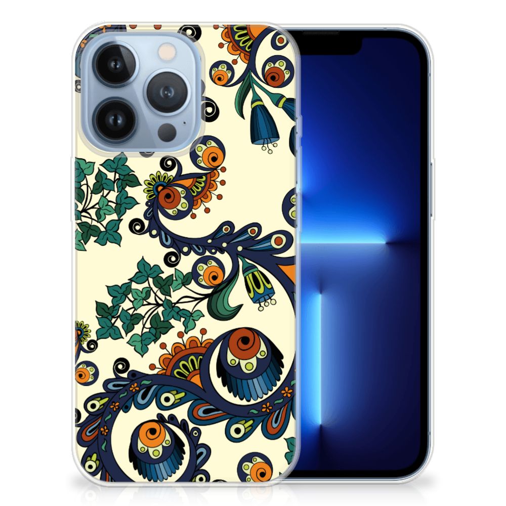 Siliconen Hoesje Apple iPhone 13 Pro Barok Flower B2C Telecom