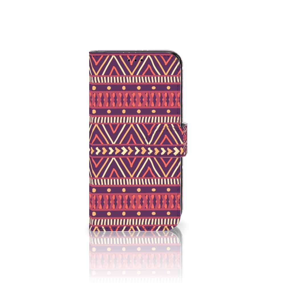 Samsung Galaxy S7 Edge Telefoon Hoesje Aztec Paars