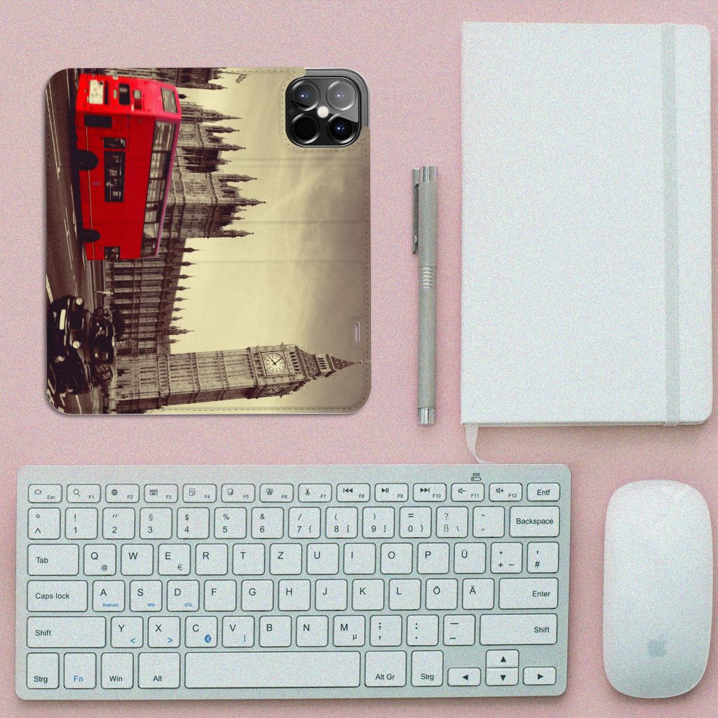 iPhone 12 Pro Max Book Cover Londen - B2C Telecom