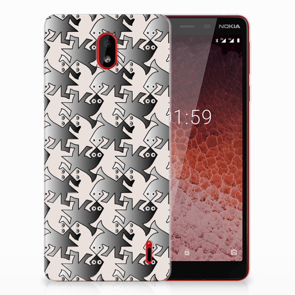 Nokia 1 Plus TPU Hoesje Salamander Grey