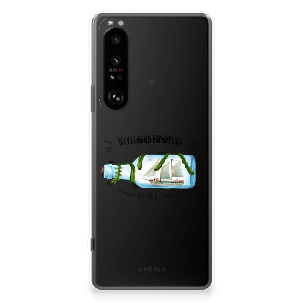 Sony Xperia 1 III Telefoonhoesje met Naam Boho Bottle