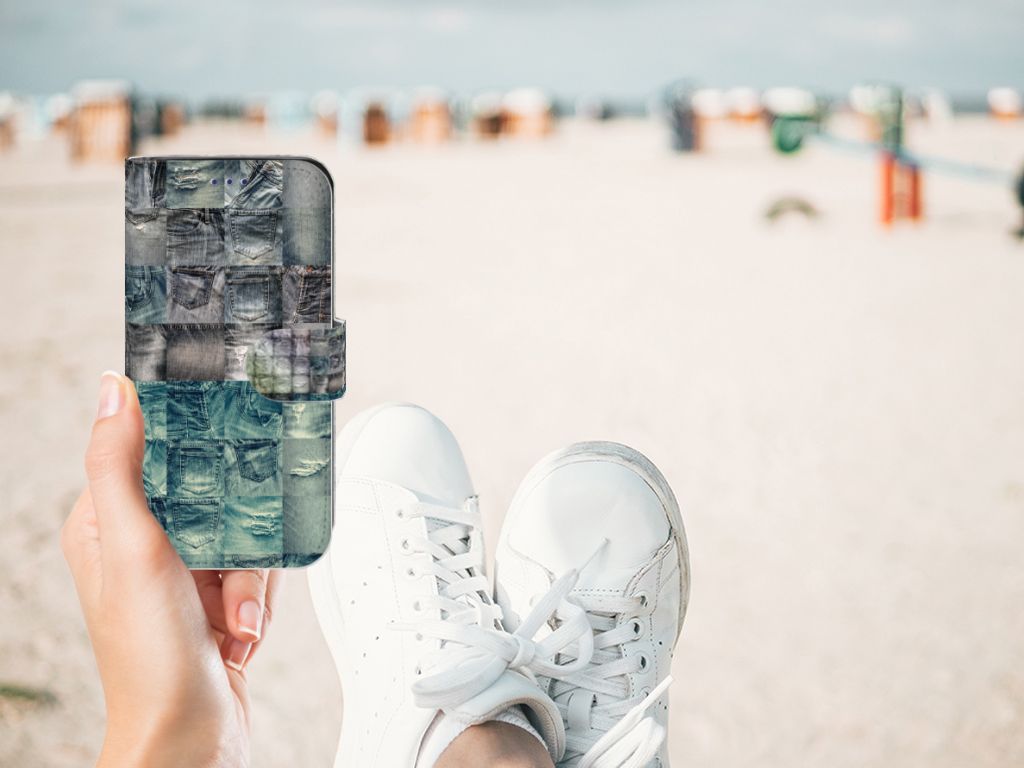 Wallet Case met Pasjes Samsung Galaxy S10e Spijkerbroeken