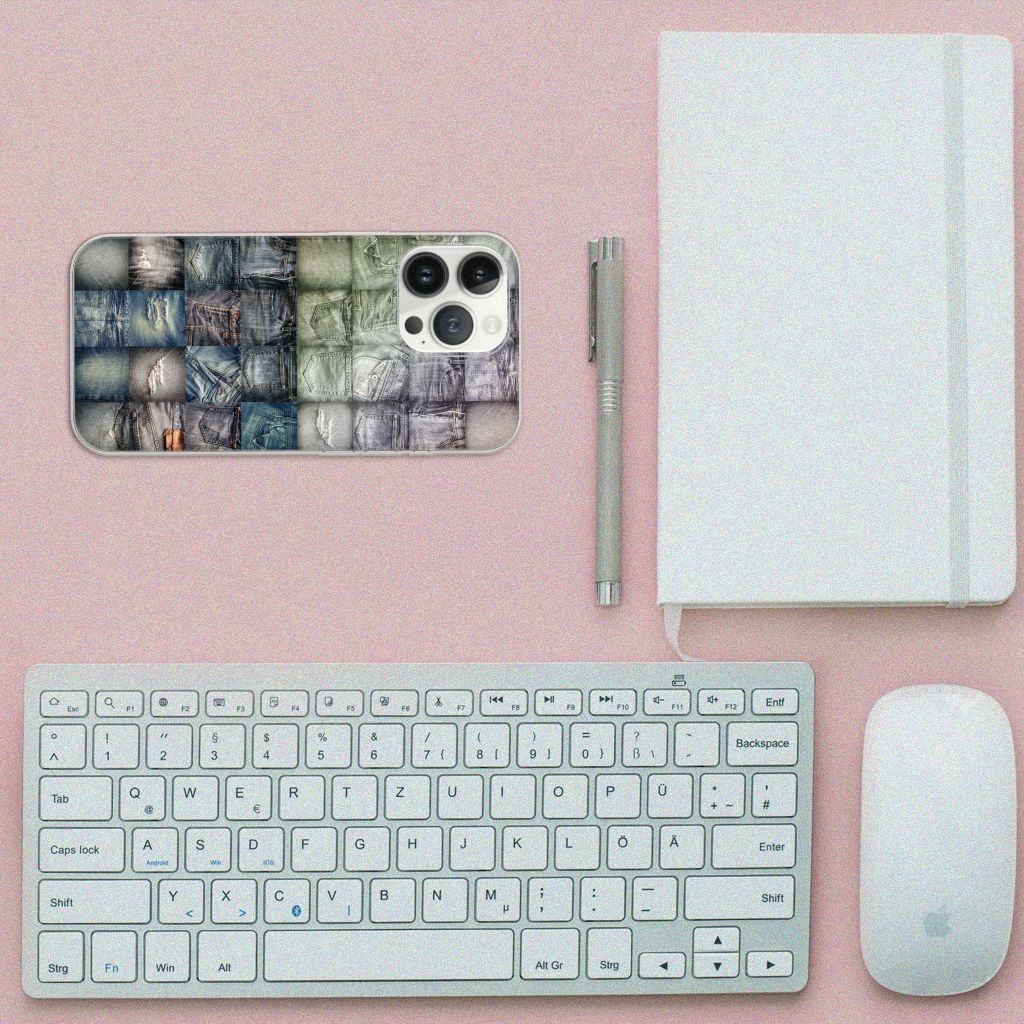Silicone Back Cover iPhone 13 Pro Max Spijkerbroeken B2C Telecom