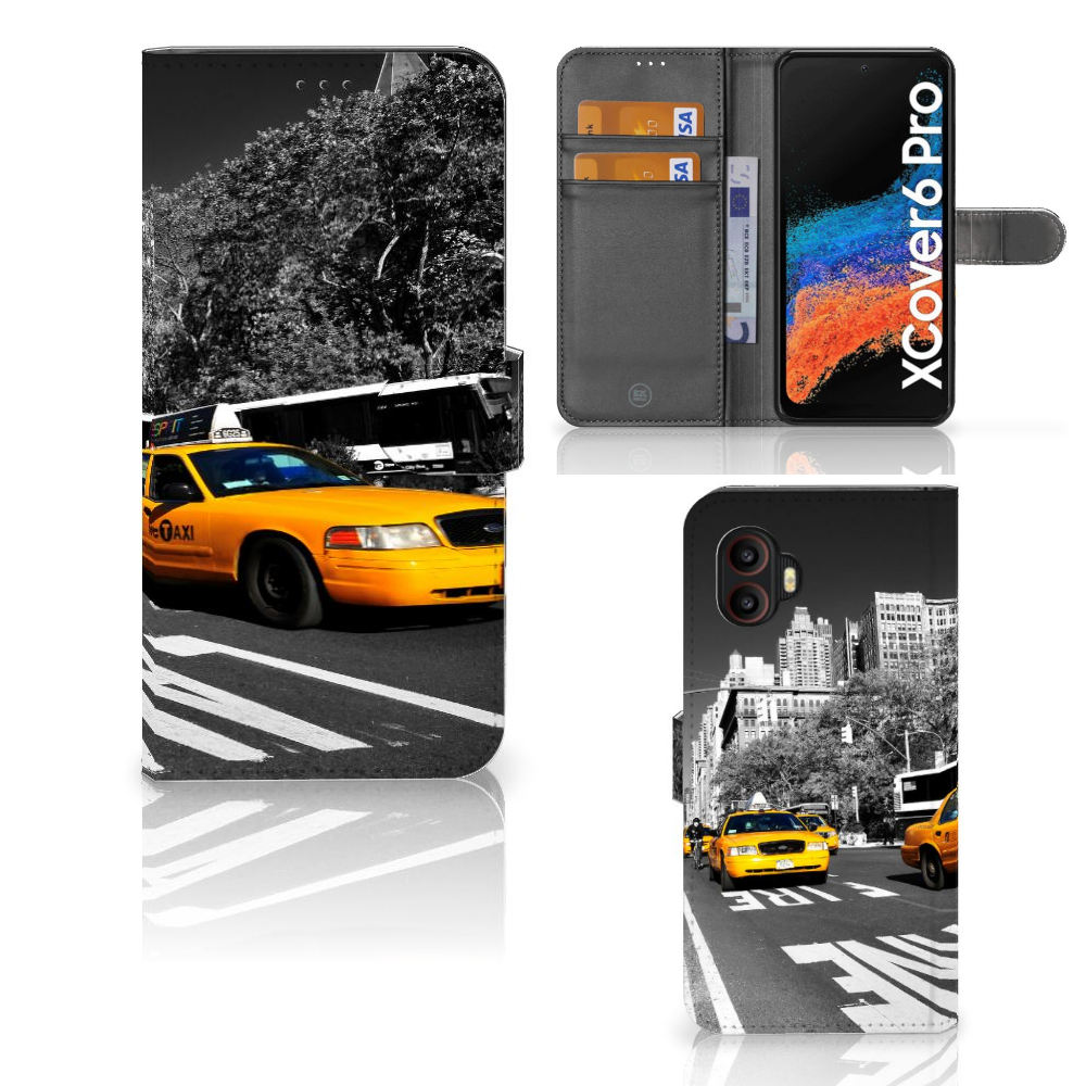 Samsung Galaxy Xcover 6 Pro Flip Cover New York Taxi