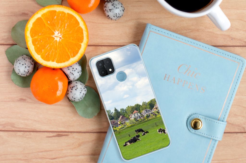 OPPO A15 TPU Hoesje Koeien B2C Telecom