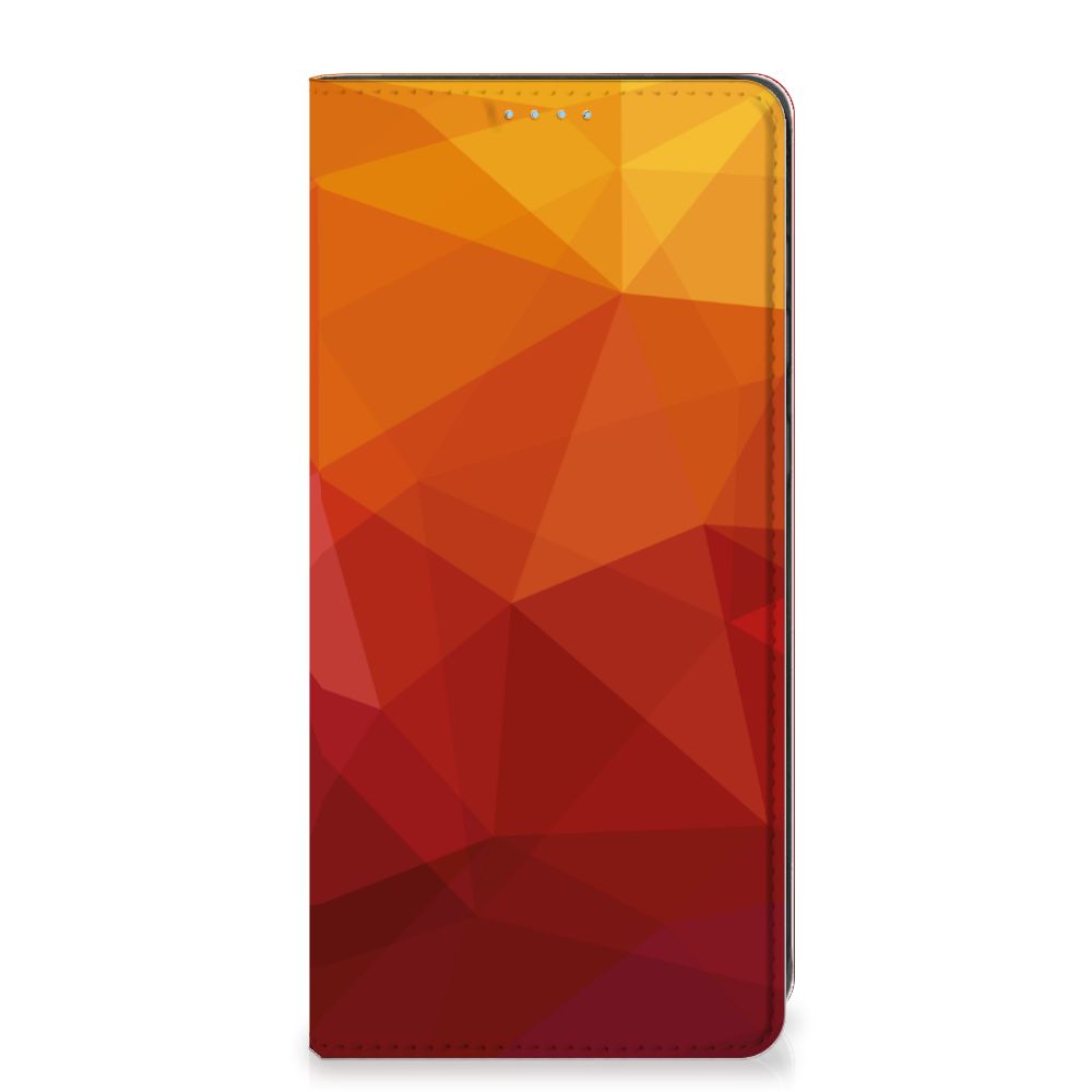 Stand Case voor Samsung Galaxy A21s Polygon Red - B2C Telecom