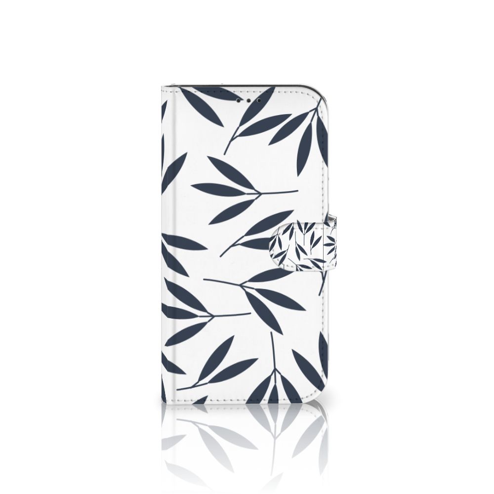 Apple iPhone 12 Pro Max Hoesje Leaves Blue
