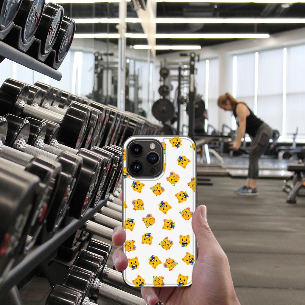 Back Case voor iPhone 15 Pro Max Katten Emojis B2C Telecom