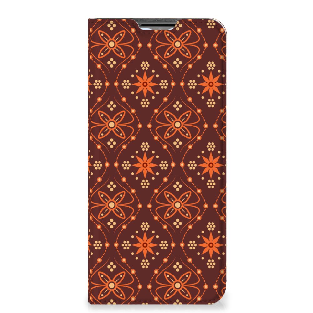 OPPO A54s | A16 | A16s Hoesje met Magneet Batik Brown