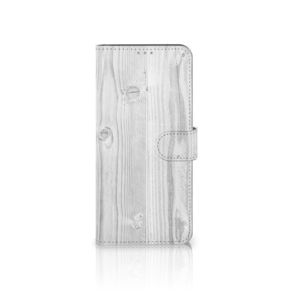 Nokia 3.4 Book Style Case White Wood