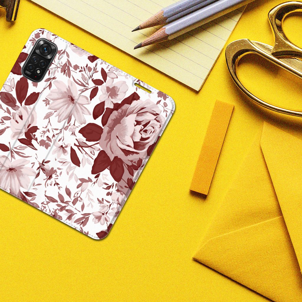 Bookcase Xiaomi Redmi Note 11/11S Watercolor Flowers - B2C Telecom