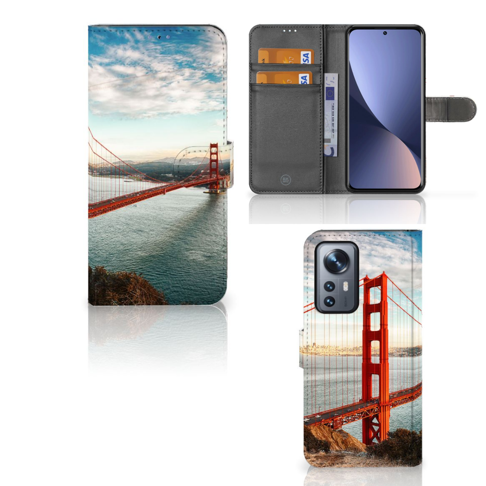 Xiaomi 12 Pro Flip Cover Golden Gate Bridge