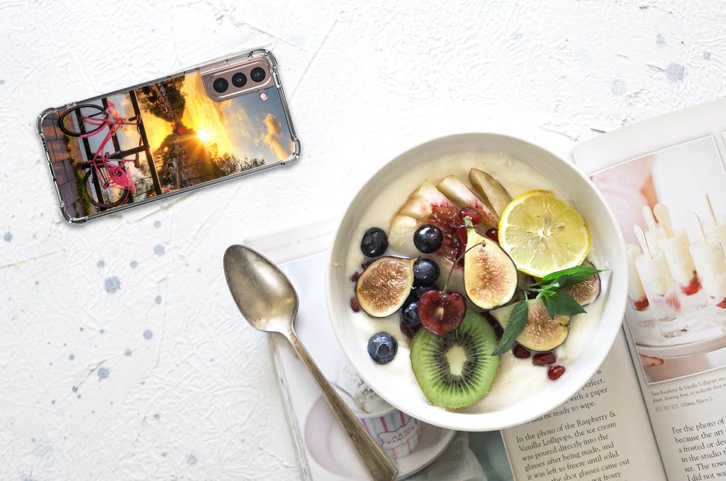 Samsung Galaxy S21 Plus Telefoonhoesje met valbescherming Amsterdamse Grachten B2C Telecom